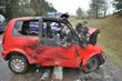 Tragiczny wypadek. Kobieta spłonęła w cinquecento