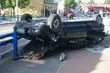 Dachowanie hondy. Pijany kierowca stracił prawo jazdy