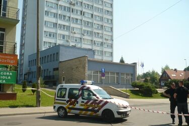 Ewakuacja kilkuset osób. Alarmy bombowe w dwóch białostockich urzędach [AKTUALIZACJA]