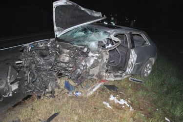 Zderzenie trzech aut. Nie żyje 39-letnia Węgierka