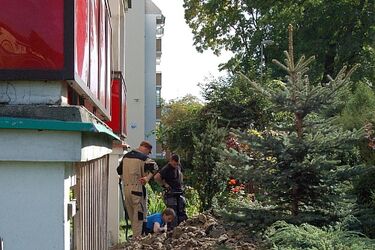 Obok bloków przy ul. Bema mogą znajdować się ludzkie groby