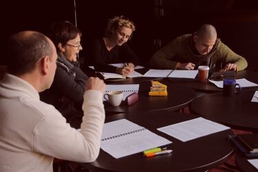 Próby w Teatrze Dramatycznym. Nowy spektakl "Guguły"