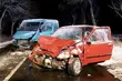 Zderzenie dostawczaka z seicento. Dwie osoby w szpitalu