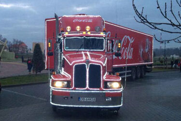 Kultowa ciężarówka Coca-Coli w Białymstoku