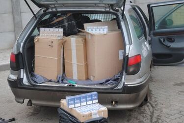 Przemytnik uciekał przed kontrolą. Chciał przejechać strażników granicznych