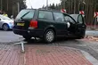 Litwin zasnął za kierownicą i wymusił pierwszeństwo. Pasażer passata w szpitalu