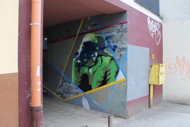 Mural z podobizną Ludwika Zamenhofa zdewastowany