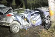 Wypadek opla. Nie żyje 18-letni kierowca