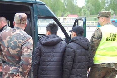 Sześciu imigrantów zatrzymanych podczas nielegalnego przekraczania granicy