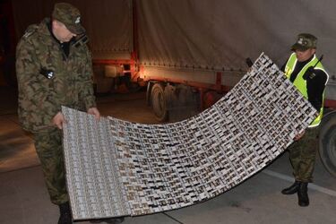 Straż graniczna zatrzymała blisko 30 tys. paczek nielegalnych papierosów