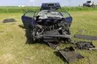 Nieudane wyprzedzanie. Citroen dachował 
