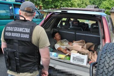 Po pościgu zatrzymano nielegalnych migrantów