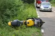 Motocyklista zderzył się z bocianem. 2 osoby w szpitalu