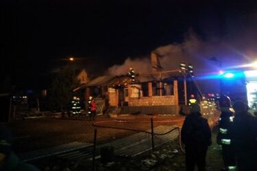 Pożar domu. Sześć osób straciło dach nad głową