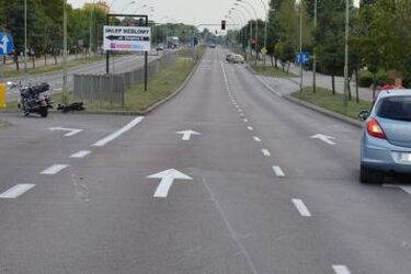 Zderzenie opla i yamahy. Jedna osoba w szpitalu