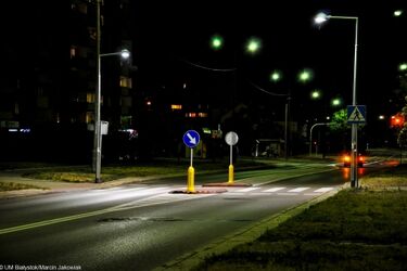 Kilkadziesiąt przejść dla pieszych zostało dodatkowo doświetlonych