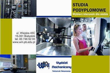 Studia podyplomowe na Wydziale Mechanicznym