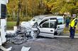 Czołówka z ciężarówką. 2 osoby są w szpitalu