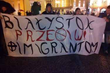 "Imigrantom mówimy nie" - pikieta na Rynku Kościuszki