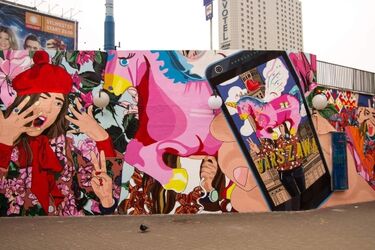 Zdjęcie Podlasianki przeistoczyło się w warszawski mural