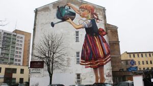 Walka o mural Dziewczynka z konewką. Sprawę rozstrzygnie minister kultury