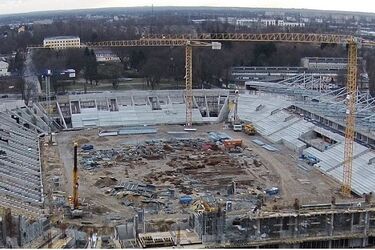 To największa realizacja w historii tej spółki. Pomaga budować stadion w Łodzi