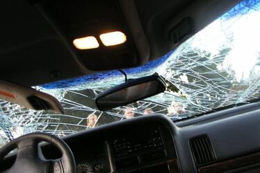 Po dachowaniu samochodu pijany kierowca ukrywał się w lesie