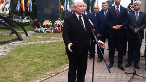 Jarosław Kaczyński w Białymstoku: Izrael naszym przyczółkiem, Niemcy sprowokowali Jedwabne