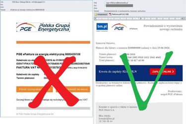 Uwaga na fałszywe e-faktury za prąd