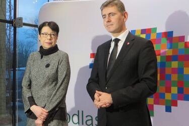 Wiceminister kultury w Białymstoku. Odwiedziła też Teatr Wierszalin