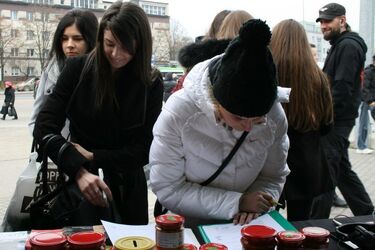 Dzień bez futra. Akcja protestacyjna w Białymstoku