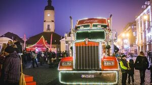 Świąteczna ciężarówka Coca-Coli zauroczyła mieszkańców Białegostoku [ZDJĘCIA]