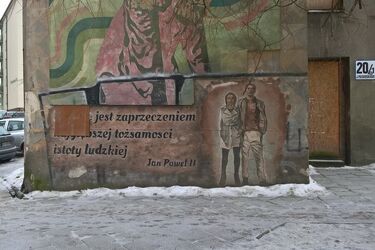 Mural będzie odnowiony, ale trzeba poczekać do wiosny