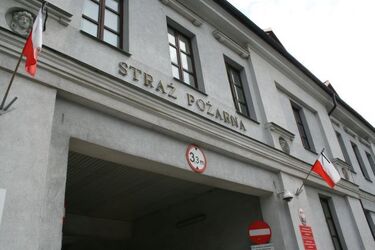 Pożar w hurtowni sztucznych kwiatów. Pod strażakami zawalił się łatwopalny sufit