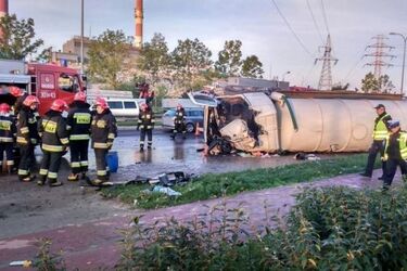 Wyciek nieczystości na ul. Andersa. 34-latek jest w szpitalu 