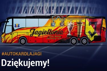 Kibice wybrali projekt nowego autokaru Jagiellonii. Zwyciężyła propozycja piłkarzy