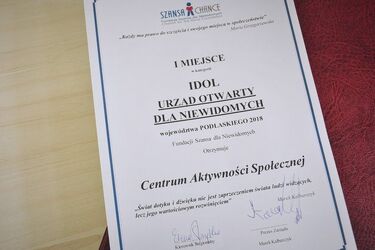 Centrum Aktywności Społecznej miejscem otwartym dla niewidomych