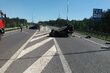 Wypadek koło Świętej Wody. Auto dachowało