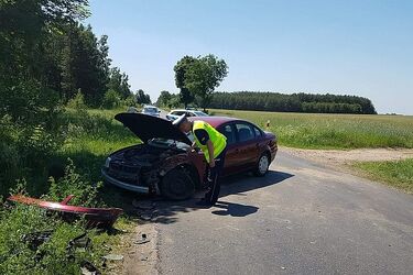 Nie ustąpił pierszeństwa. Doszło do zderzenia
