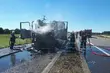 Tir w ogniu. Zapalił się na krajowej 
