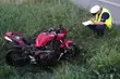 Poważny wypadek z udziałem motocyklisty
