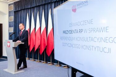 Prezydent przedstawił pytania do referendum konstytucyjnego 
