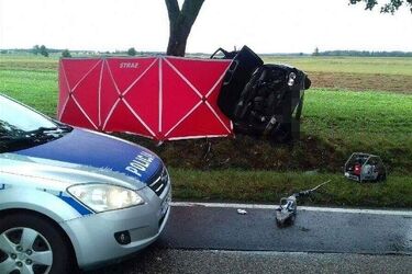 Śmiertelny wypadek na DK 63
