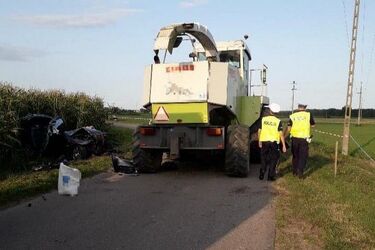 BMW wbiło się w kombajn