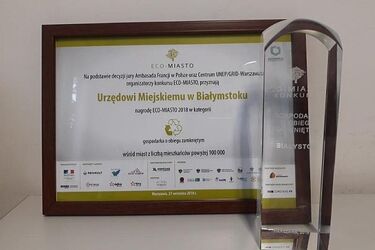 Białystok nagrodzony. Został Eco Miastem 2018