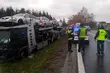 Zderzenie kilku pojazdów na krajowej 