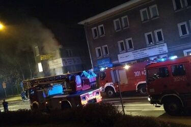 Pożar w centrum miasta. Wybuchł w pizzerii