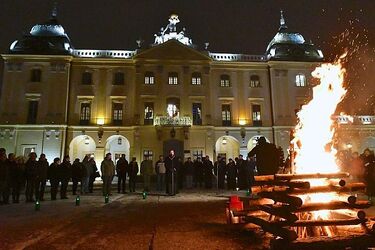 Harcerze przekazali białostoczanom Betlejemskie Światełko Pokoju