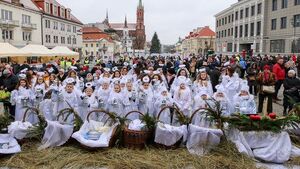 Wigilia miejska w Białymstoku. Było dużo dobrej atmosfery i smacznego jedzenia [ZDJĘCIA]