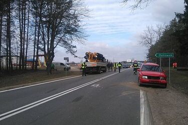 Wypadek na krajowej "ósemce". Dwóch kierowców trafiło do szpitala
